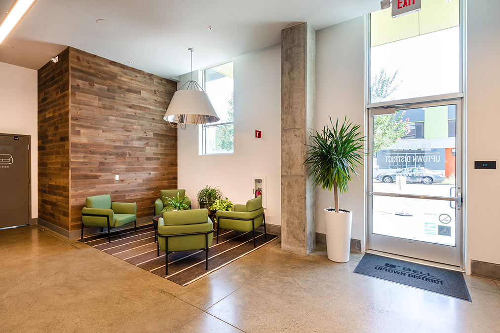 Leasing office lobby